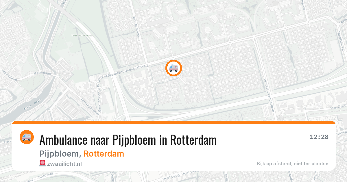 Ambulance naar Pijpbloem in Rotterdam — 5 aug 2026