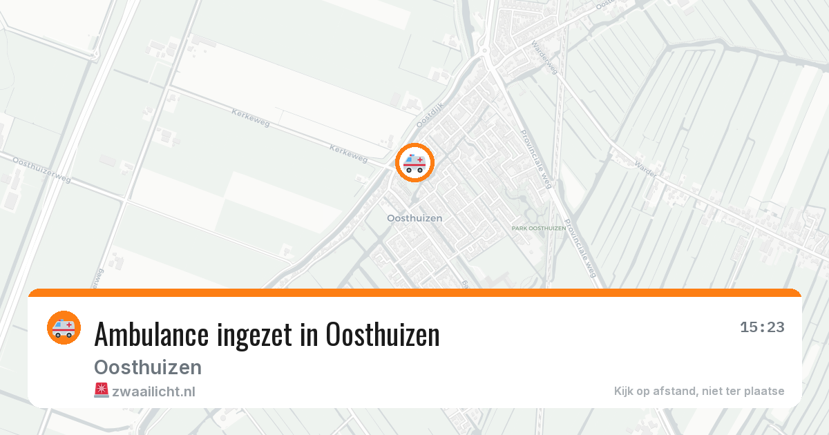 Ambulance ingezet in Oosthuizen — 16 mrt 2026