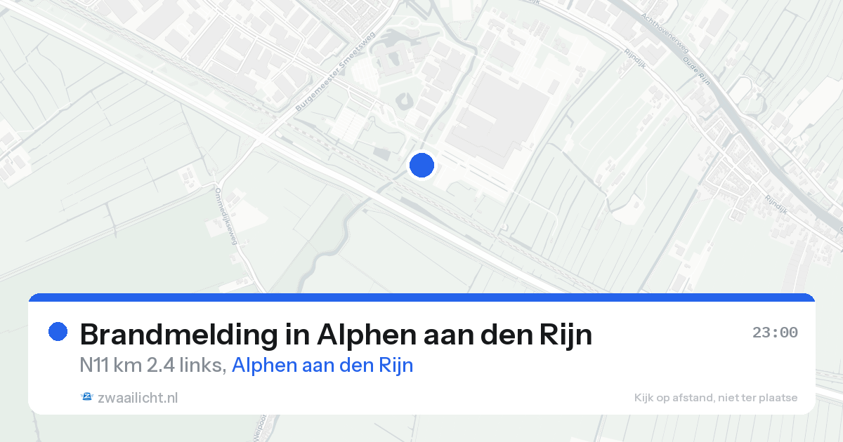 Brandmelding in Alphen aan den Rijn — 22 aug 2026