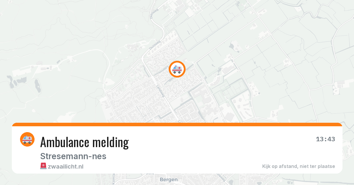 Ambulance melding — 1 jun 2026