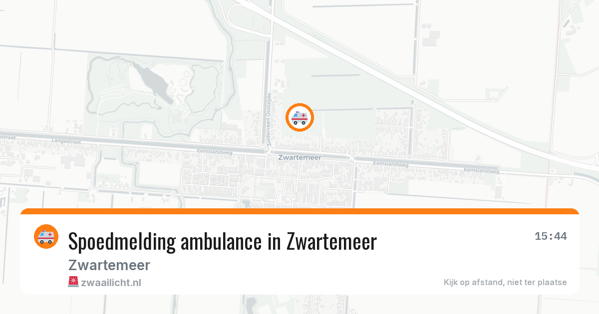 Spoedmelding ambulance in Zwartemeer — 14 apr 2026