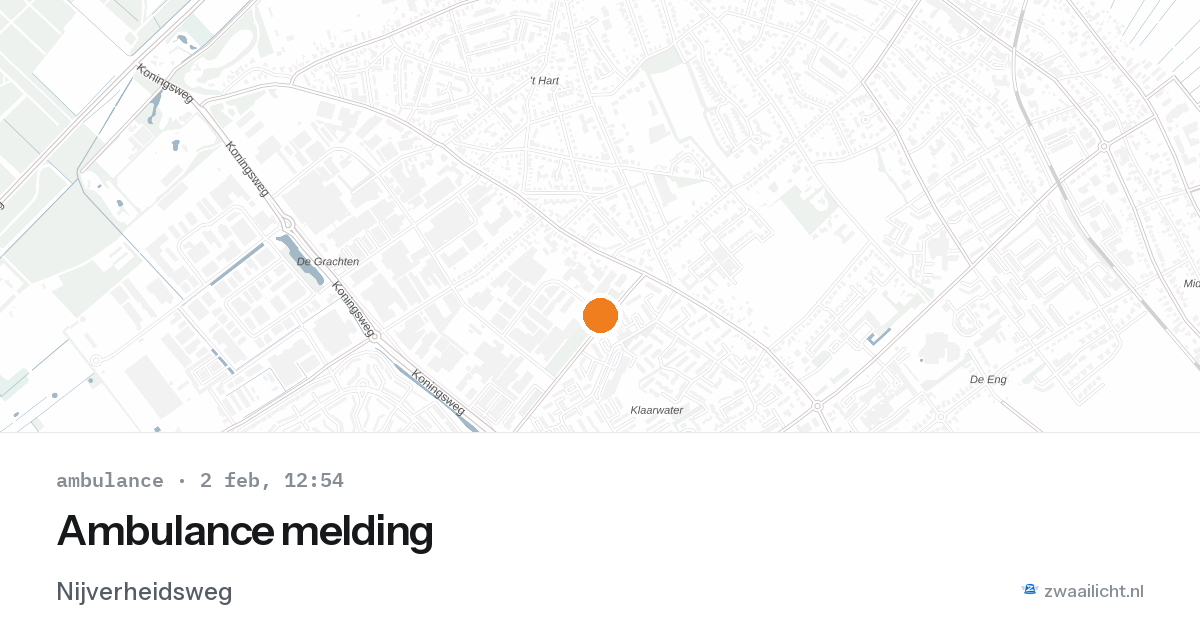 Ambulance melding — 2 feb 2026