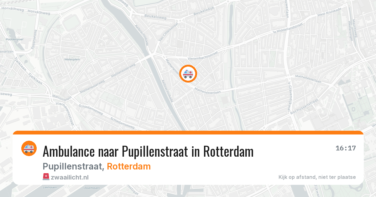 Ambulance naar Pupillenstraat in Rotterdam — 3 jul 2026