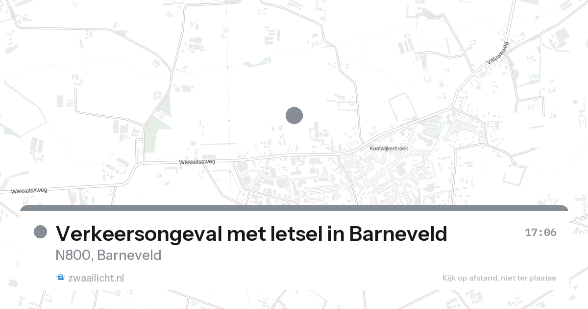 Verkeersongeval met letsel in Barneveld — 28 aug 2026