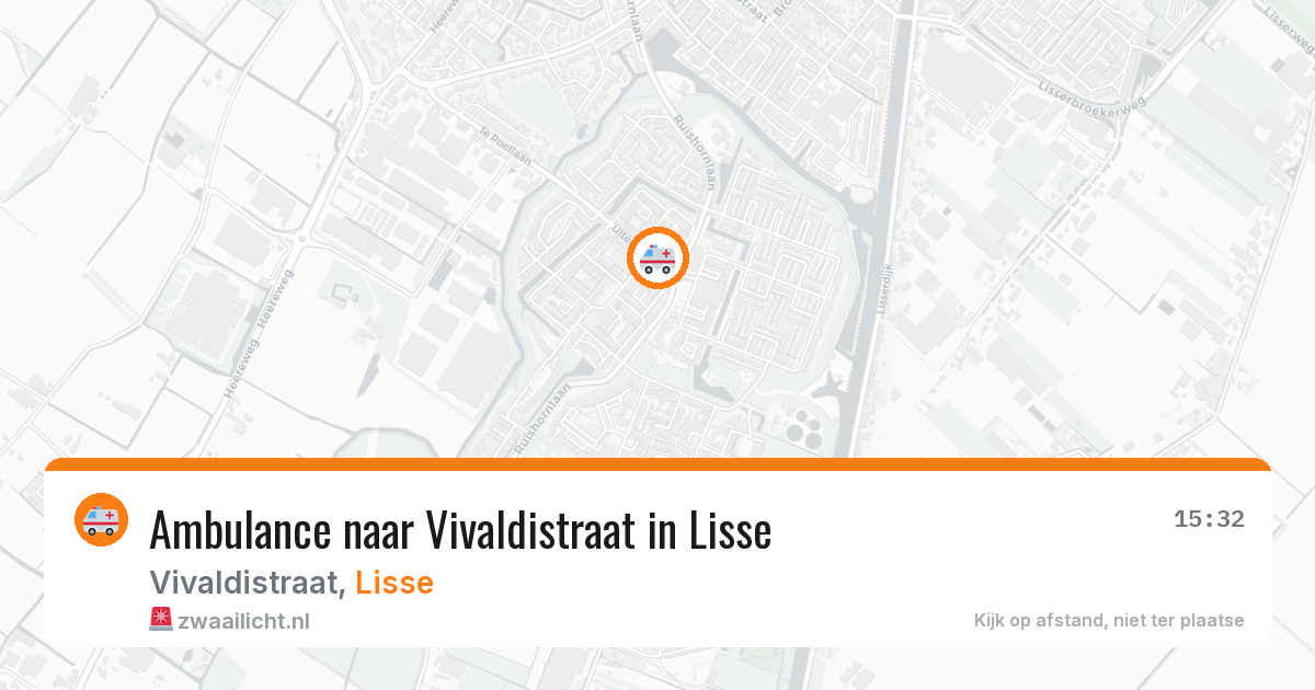 Ambulance naar Vivaldistraat in Lisse — 29 jan 2026