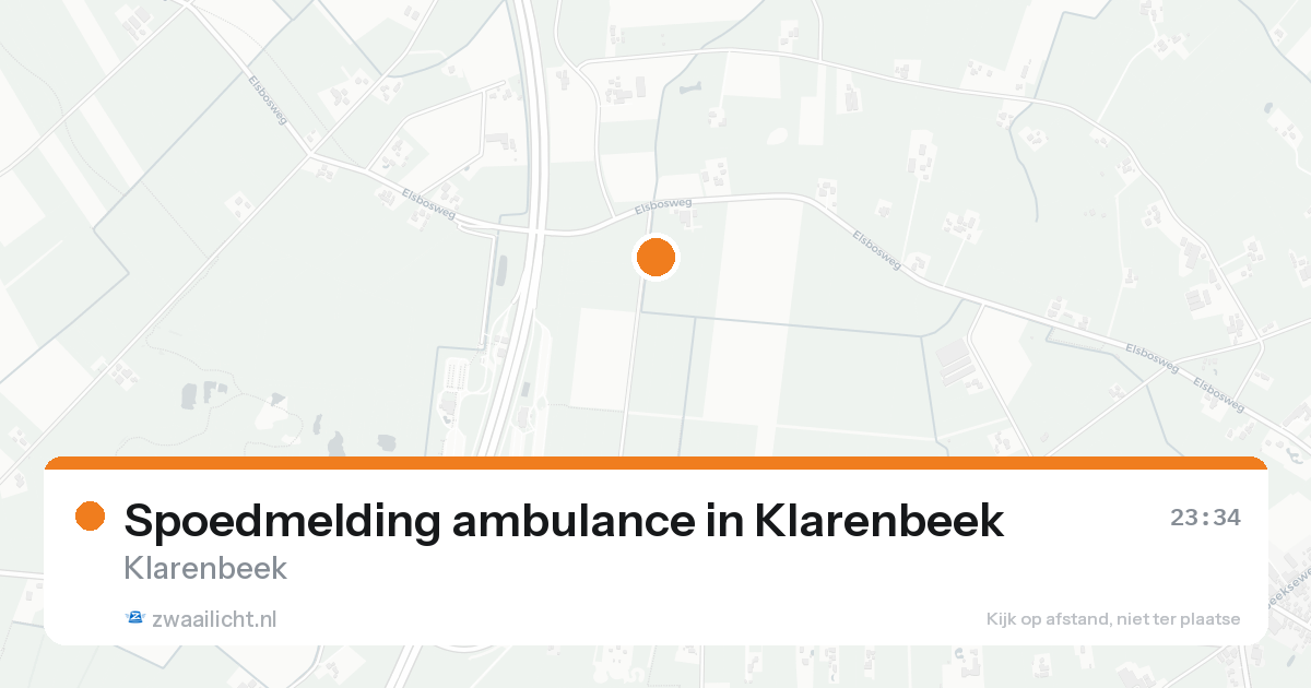 Spoedmelding ambulance in Klarenbeek — 23 aug 2026