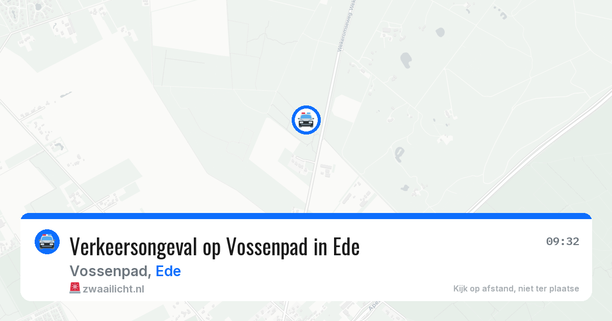 Verkeersongeval op Vossenpad in Ede — 16 feb 2026