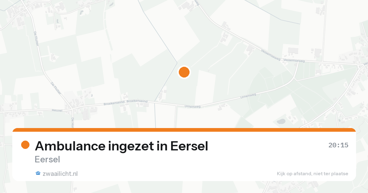 Ambulance ingezet in Eersel — 22 aug 2026