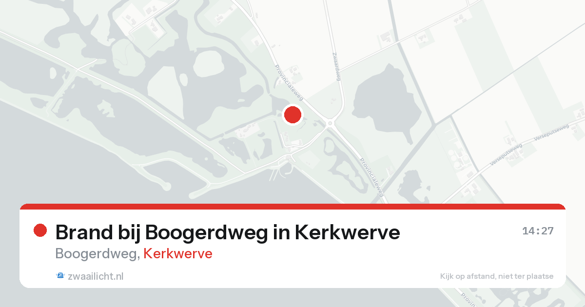 Brand bij Boogerdweg in Kerkwerve — 23 aug 2026