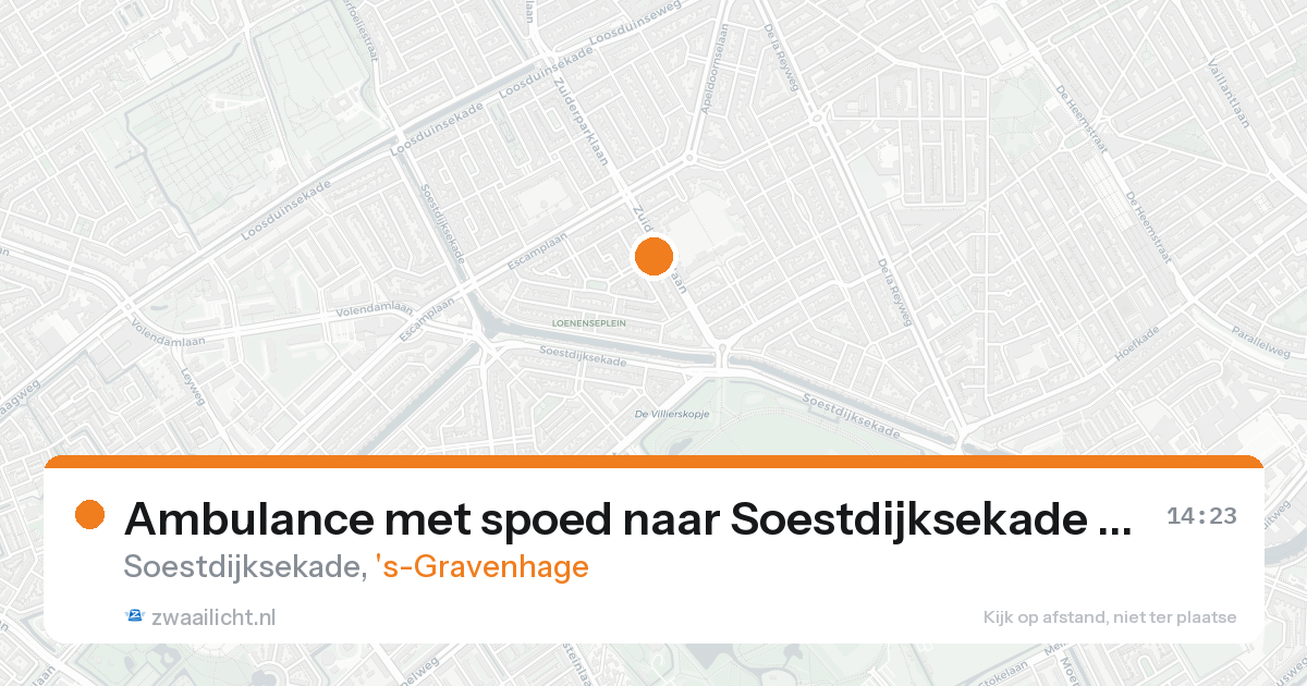 Ambulance met spoed naar Soestdijksekade in 's-Gravenhage — 25 aug 2026