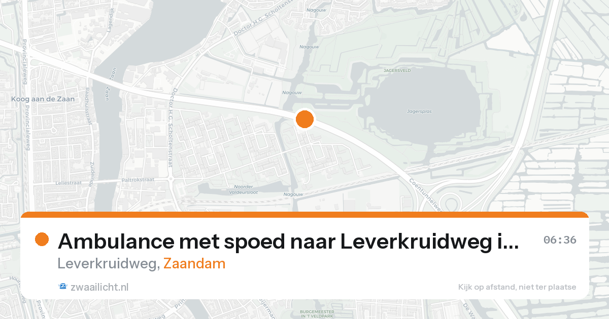 Ambulance met spoed naar Leverkruidweg in Zaandam — 21 mei 2026