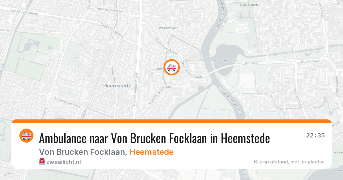 Ambulance naar Von Brucken Focklaan in Heemstede — 17 mei 2026