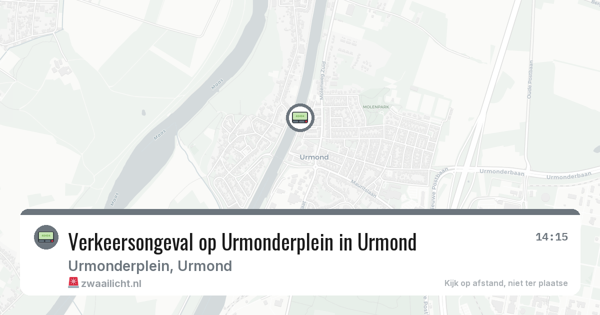 Verkeersongeval op Urmonderplein in Urmond — 1 jun 2026