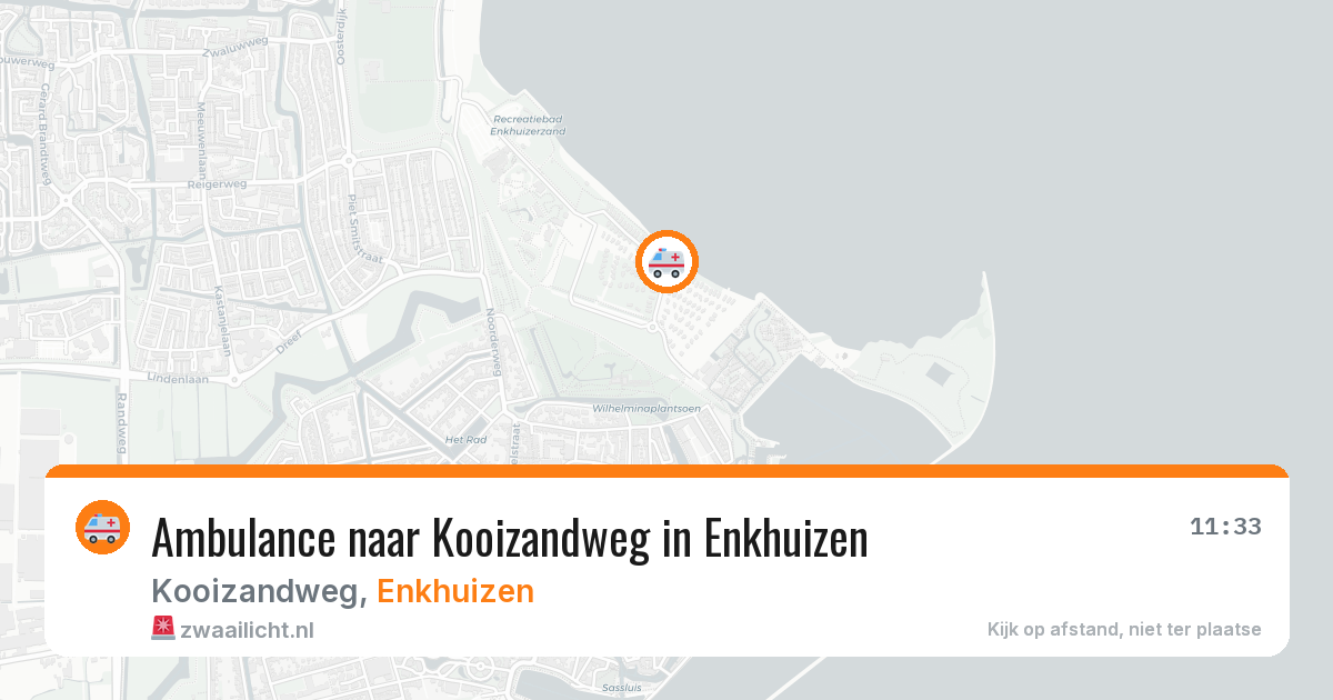Ambulance naar Kooizandweg in Enkhuizen — 16 feb 2026