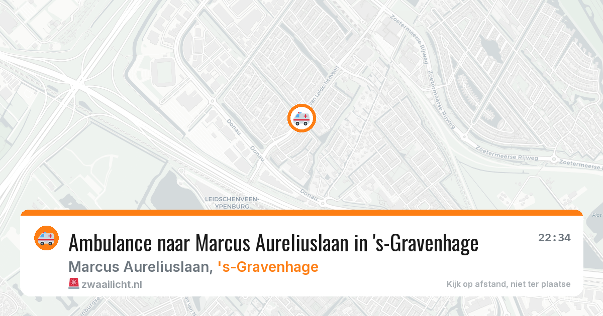 Ambulance naar Marcus Aureliuslaan in 's-Gravenhage — 10 apr 2026