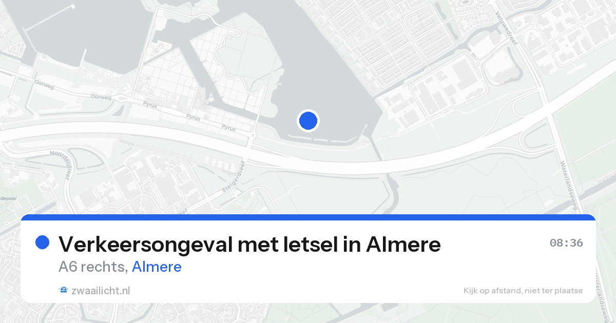 Verkeersongeval met letsel in Almere — 18 aug 2026