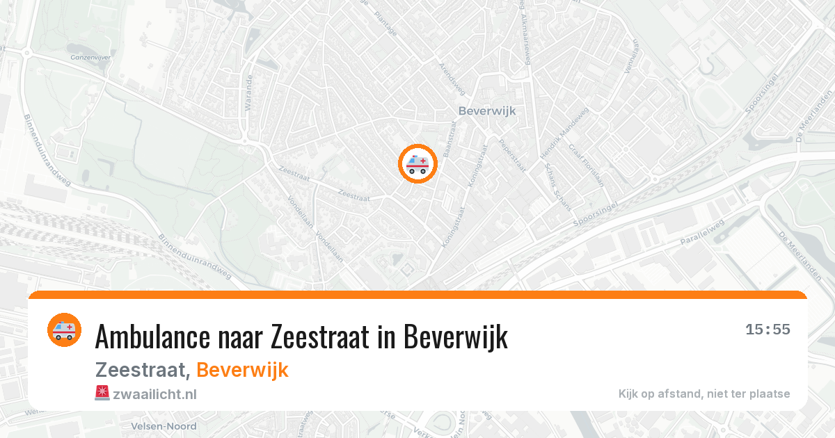 Ambulance naar Zeestraat in Beverwijk — 20 jun 2026