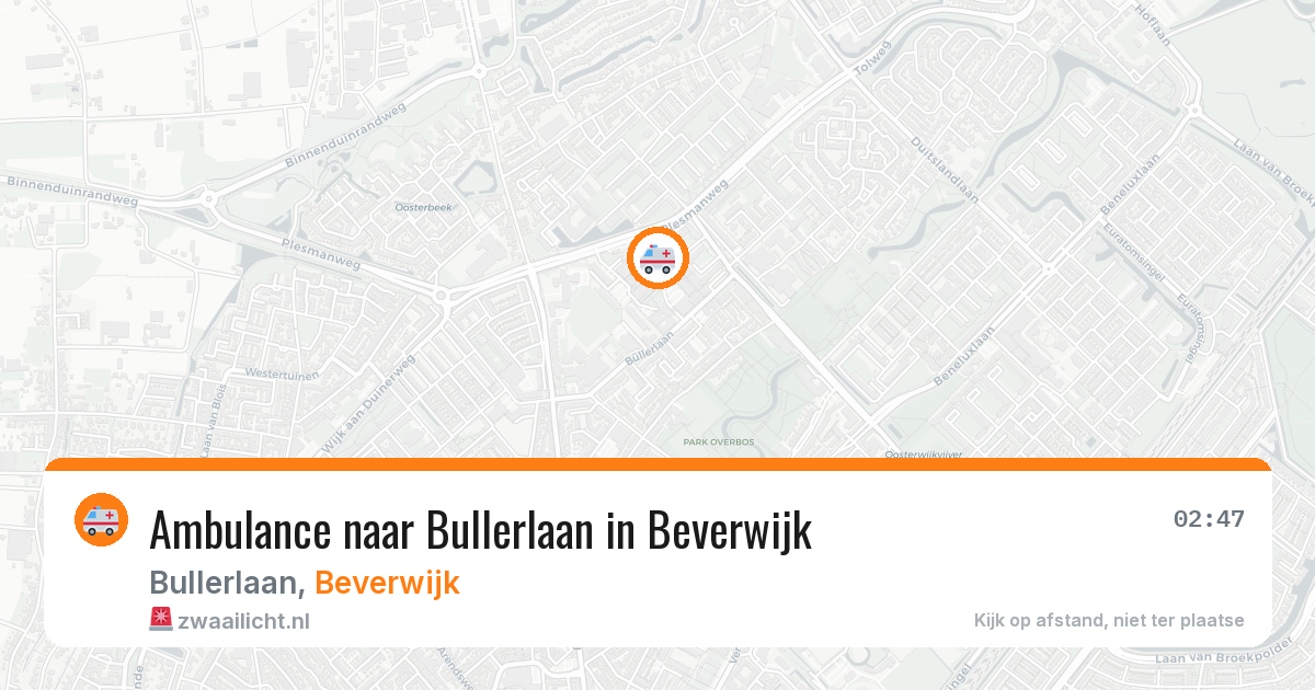 Ambulance naar Bullerlaan in Beverwijk — 12 aug 2026