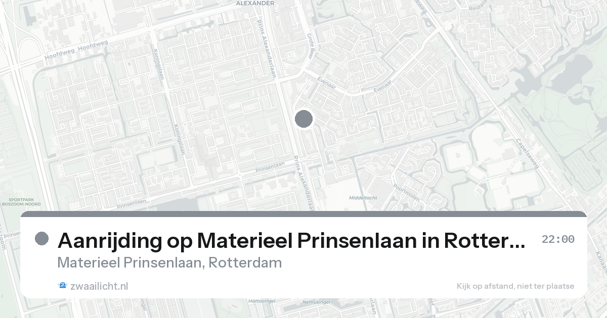 Aanrijding op Materieel Prinsenlaan in Rotterdam — 7 feb 2026