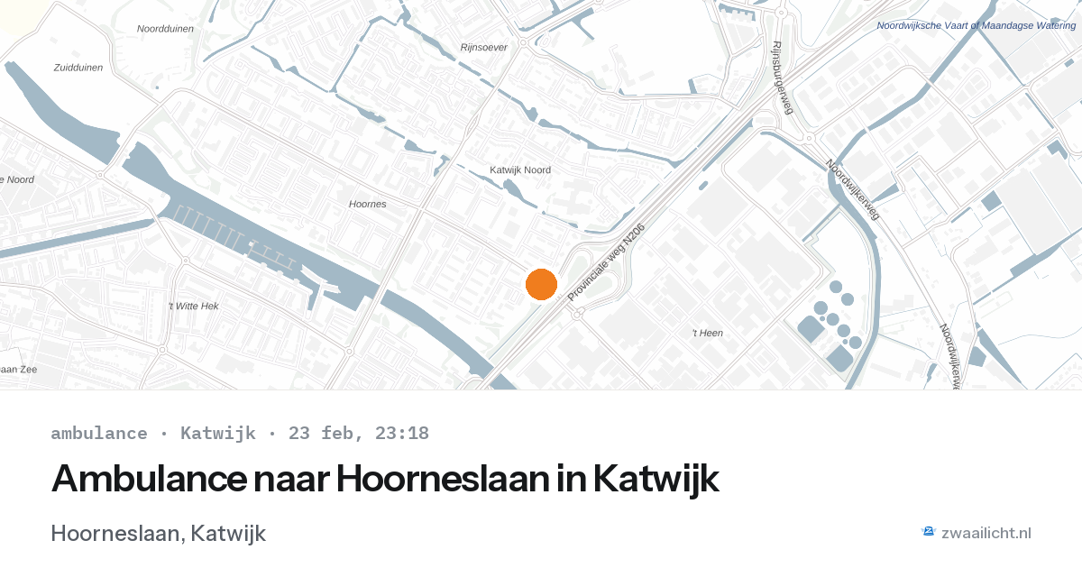 Ambulance naar Hoorneslaan in Katwijk — 23 feb 2026