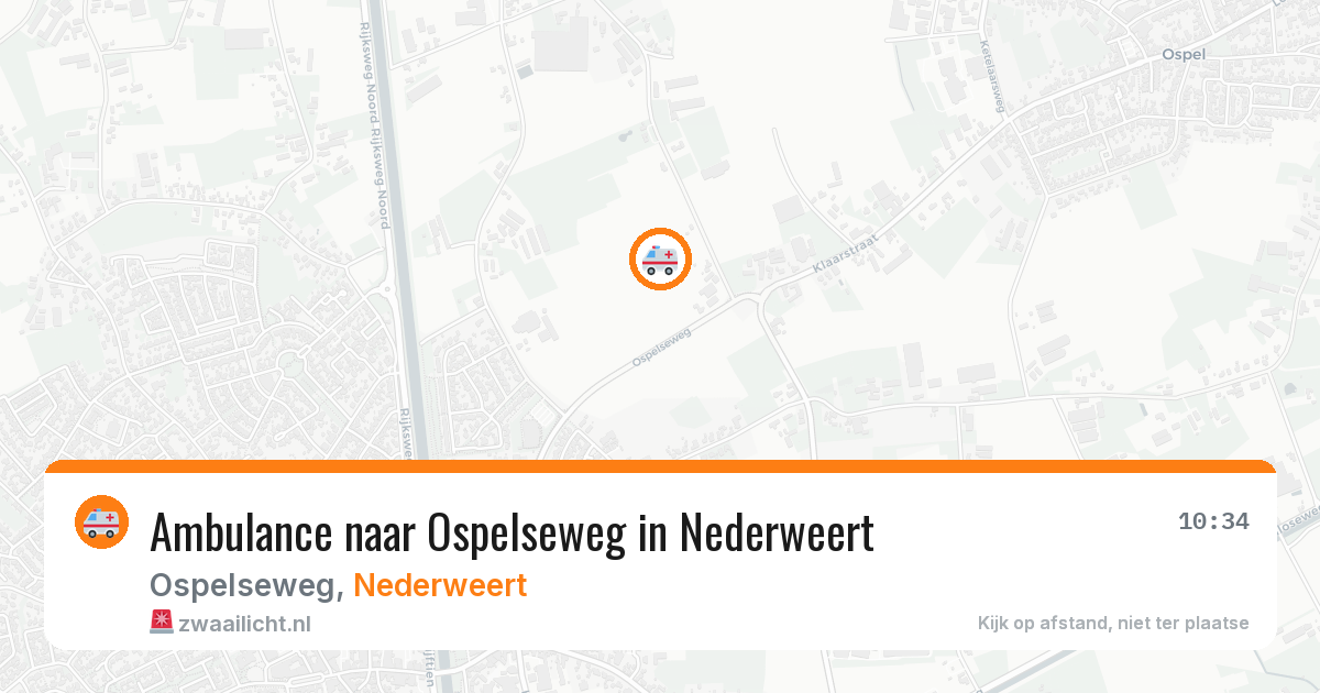 Ambulance naar Ospelseweg in Nederweert — 29 jun 2026
