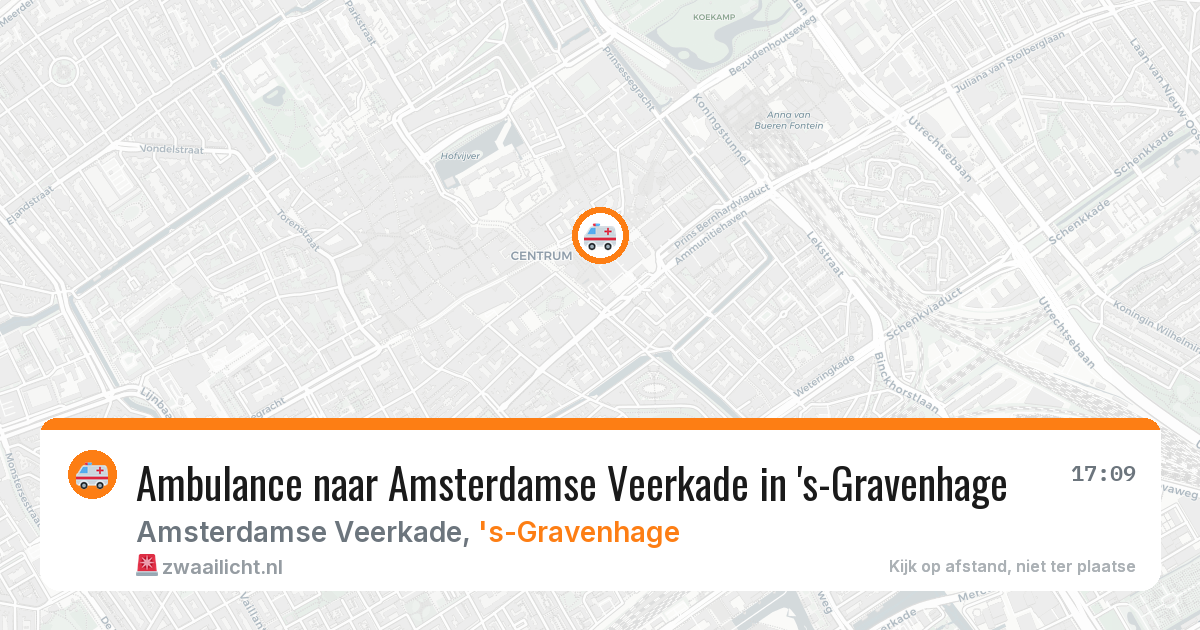 Ambulance naar Amsterdamse Veerkade in 's-Gravenhage — 4 aug 2026