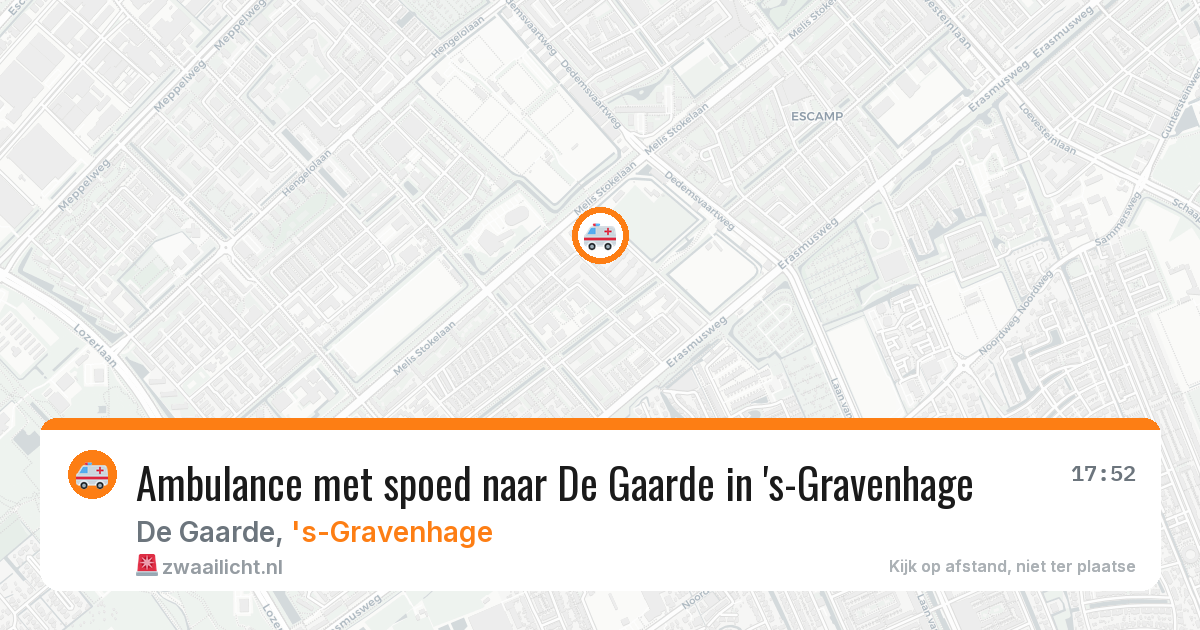 Ambulance met spoed naar De Gaarde in 's-Gravenhage — 8 jul 2026