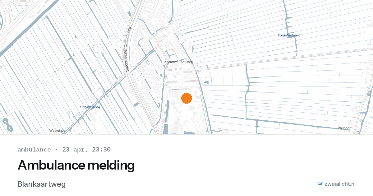 Ambulance melding — 23 apr 2026