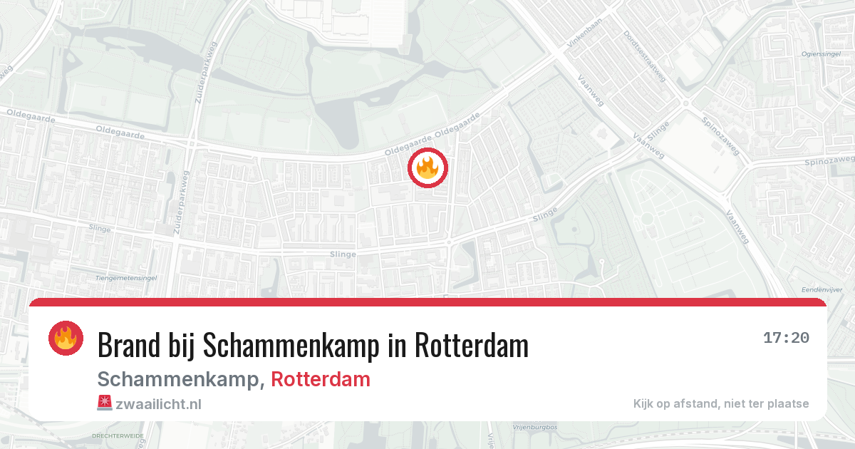 Brand bij Schammenkamp in Rotterdam — 15 jun 2026