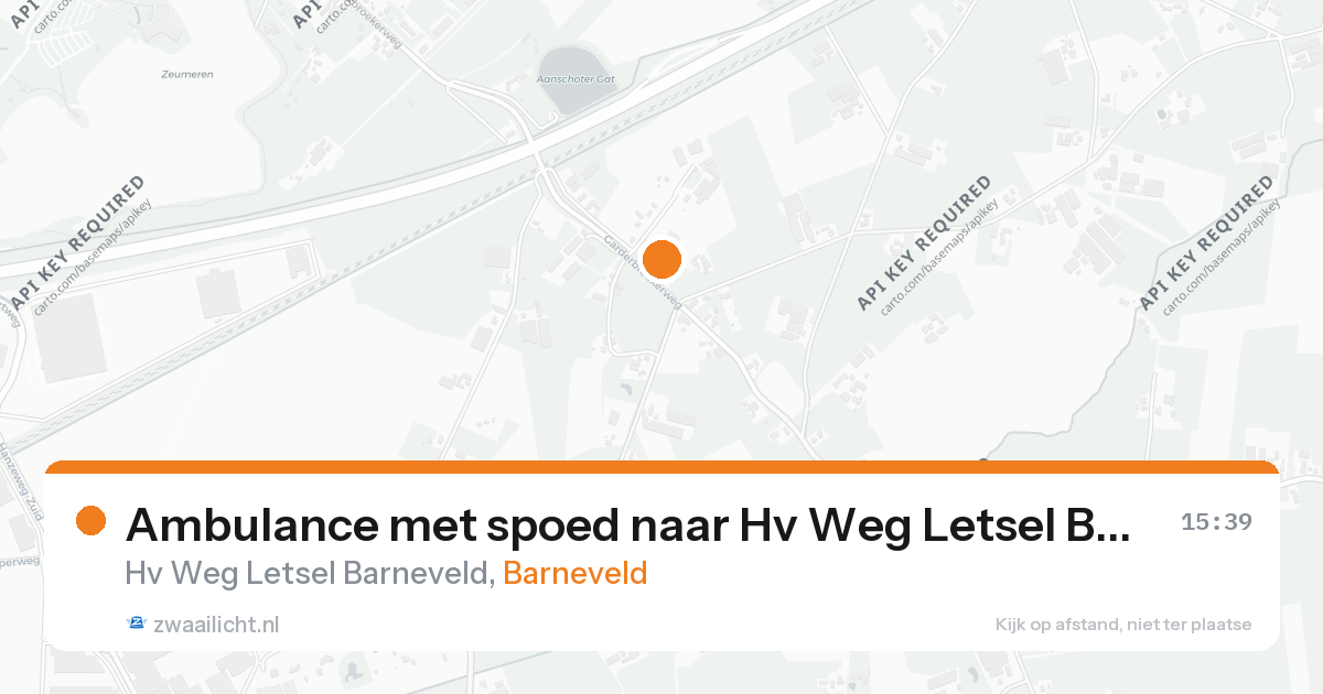 Ambulance met spoed naar Hv Weg Letsel Barneveld in Barneveld — 20 aug 2026