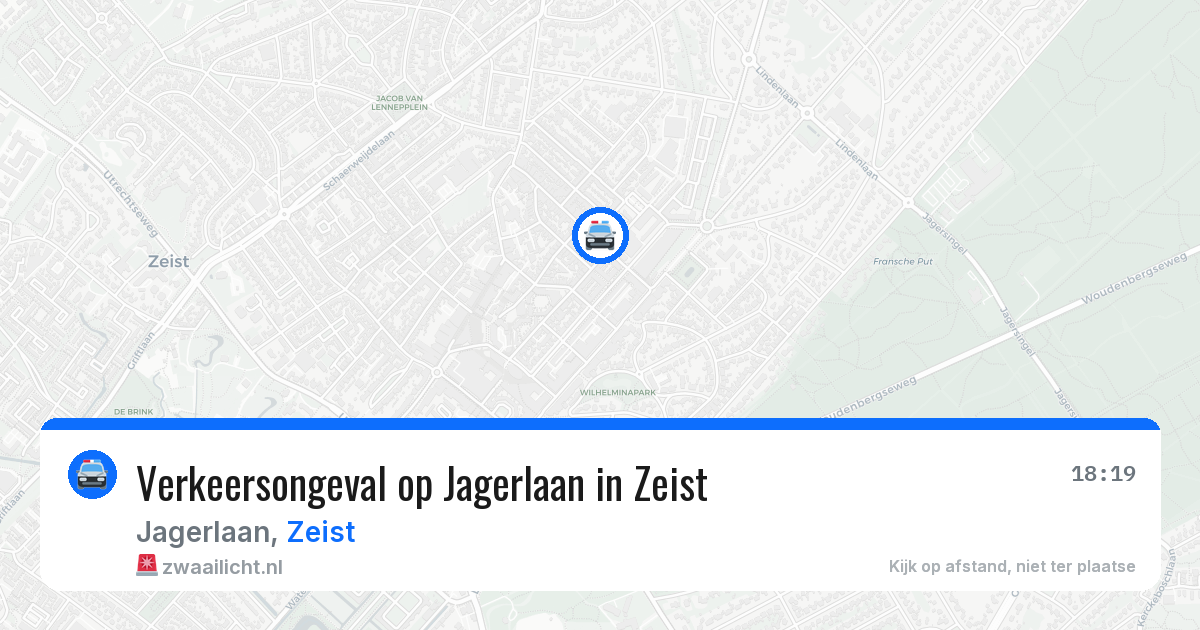 Verkeersongeval op Jagerlaan in Zeist — 12 mei 2026