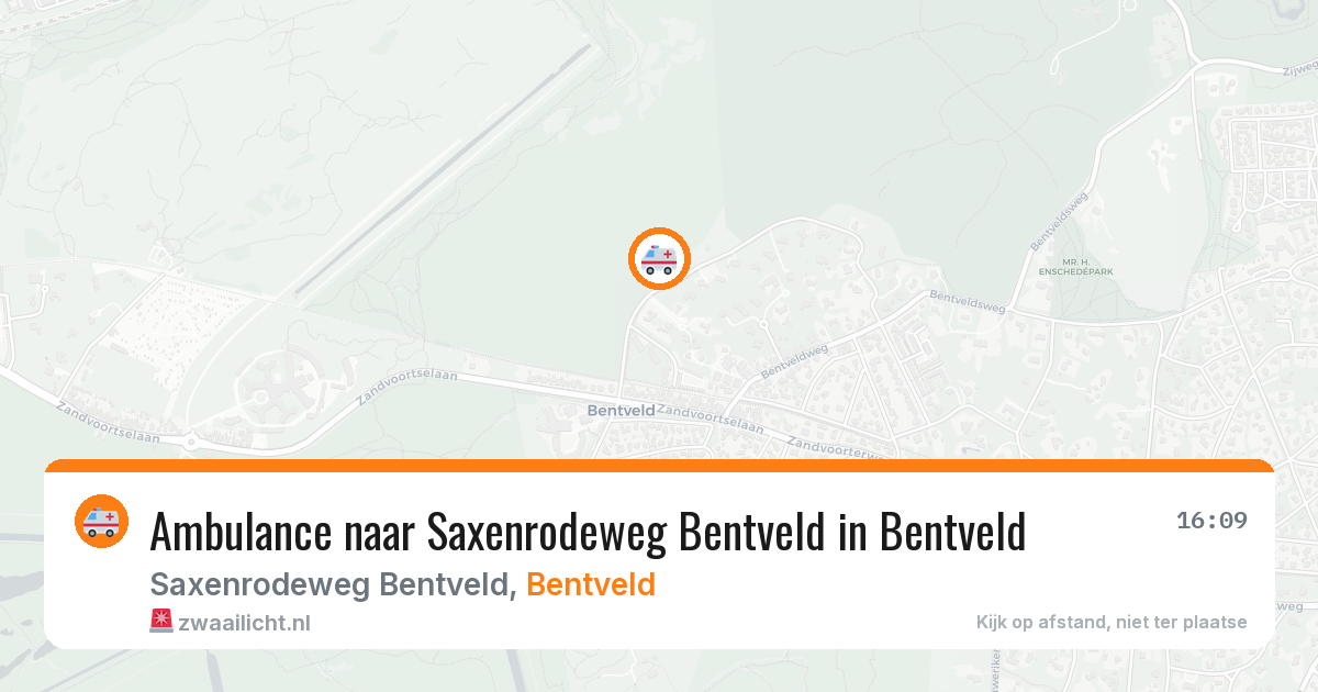 Ambulance naar Saxenrodeweg Bentveld in Bentveld — 31 mei 2026