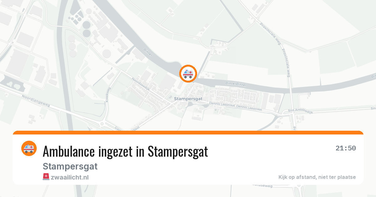 Ambulance ingezet in Stampersgat — 24 mei 2026