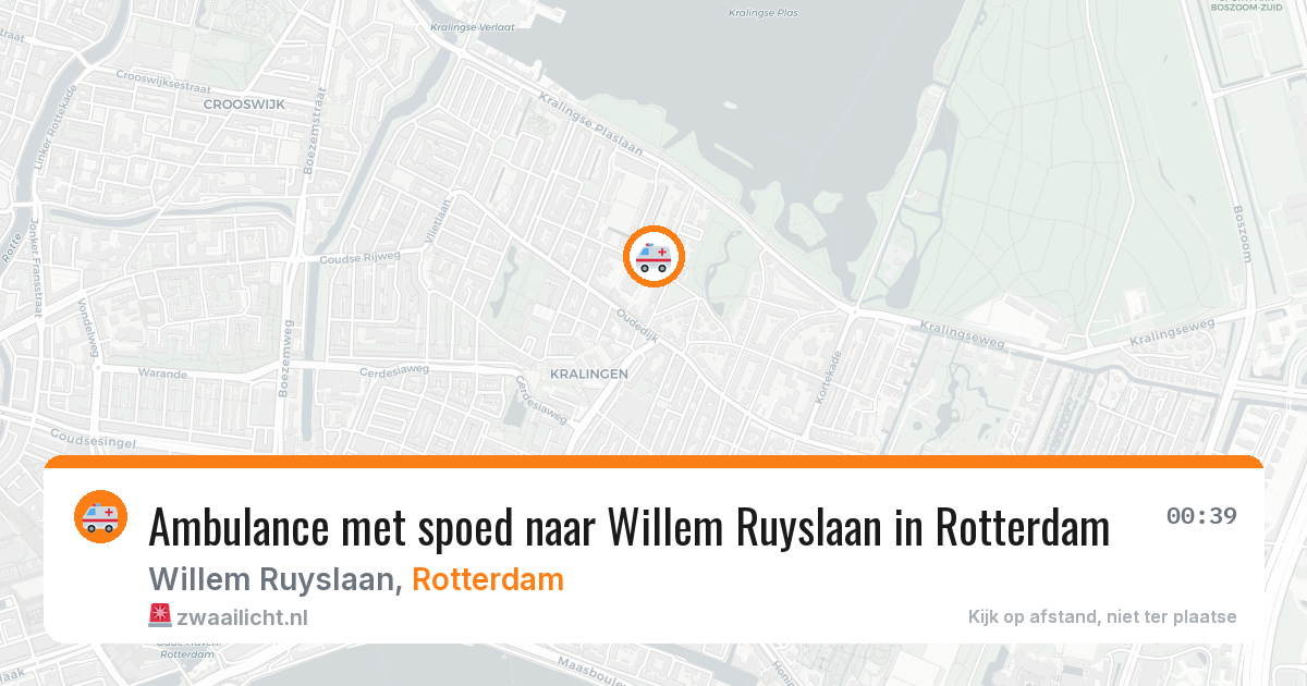 Ambulance met spoed naar Willem Ruyslaan in Rotterdam — 5 apr 2026
