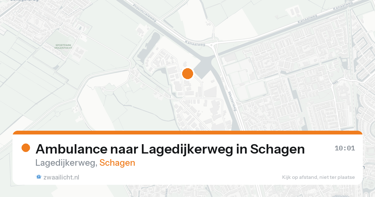 Ambulance naar Lagedijkerweg in Schagen — 19 aug 2026