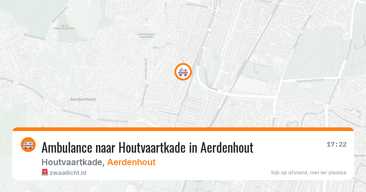 Ambulance naar Houtvaartkade in Aerdenhout — 18 mei 2026