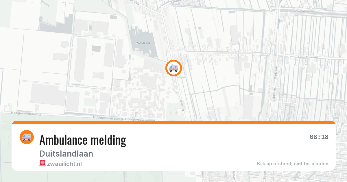 Ambulance melding — 4 jul 2026