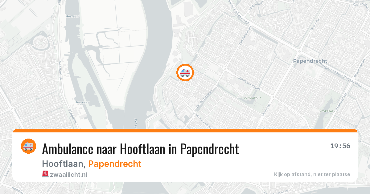 Ambulance naar Hooftlaan in Papendrecht — 25 mrt 2026