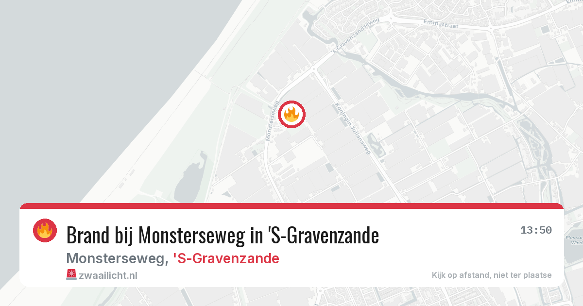 Brand bij Monsterseweg in 'S-Gravenzande — 14 apr 2026