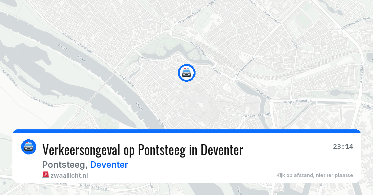 Verkeersongeval op Pontsteeg in Deventer — 20 mei 2026