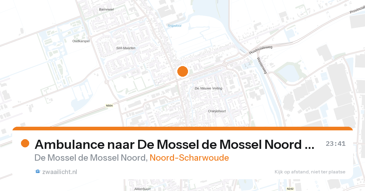 Ambulance naar De Mossel de Mossel Noord in Noord-Scharwoude — 6 feb 2026