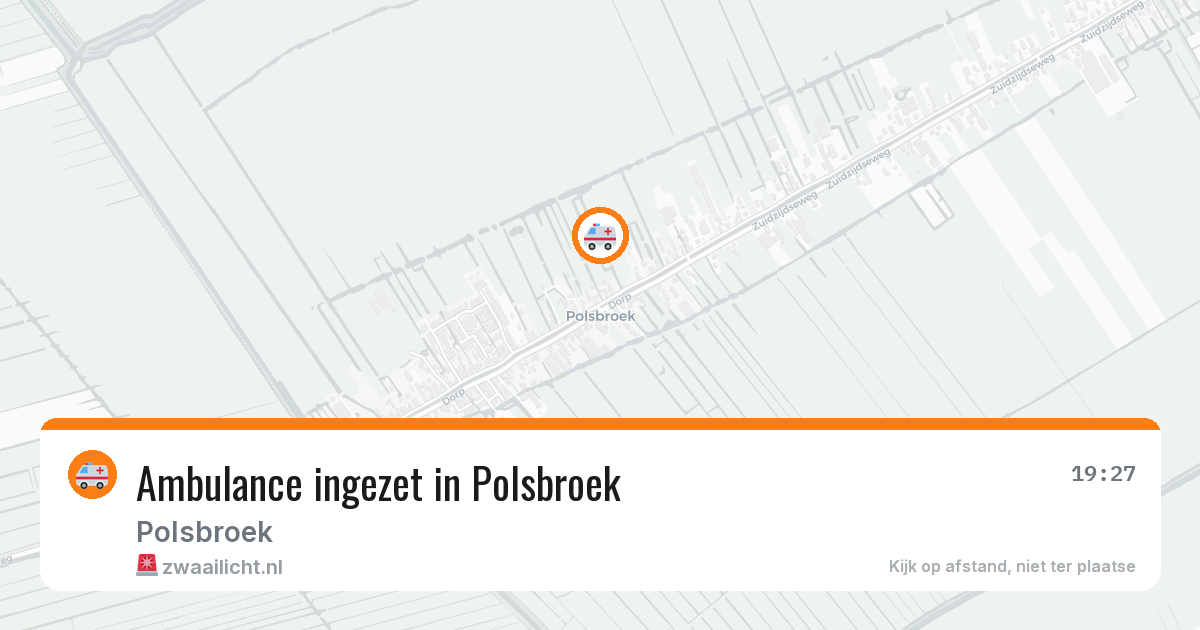 Ambulance ingezet in Polsbroek — 5 mei 2026