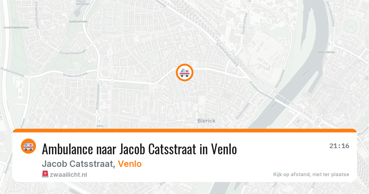 Ambulance naar Jacob Catsstraat in Venlo — 23 jul 2026