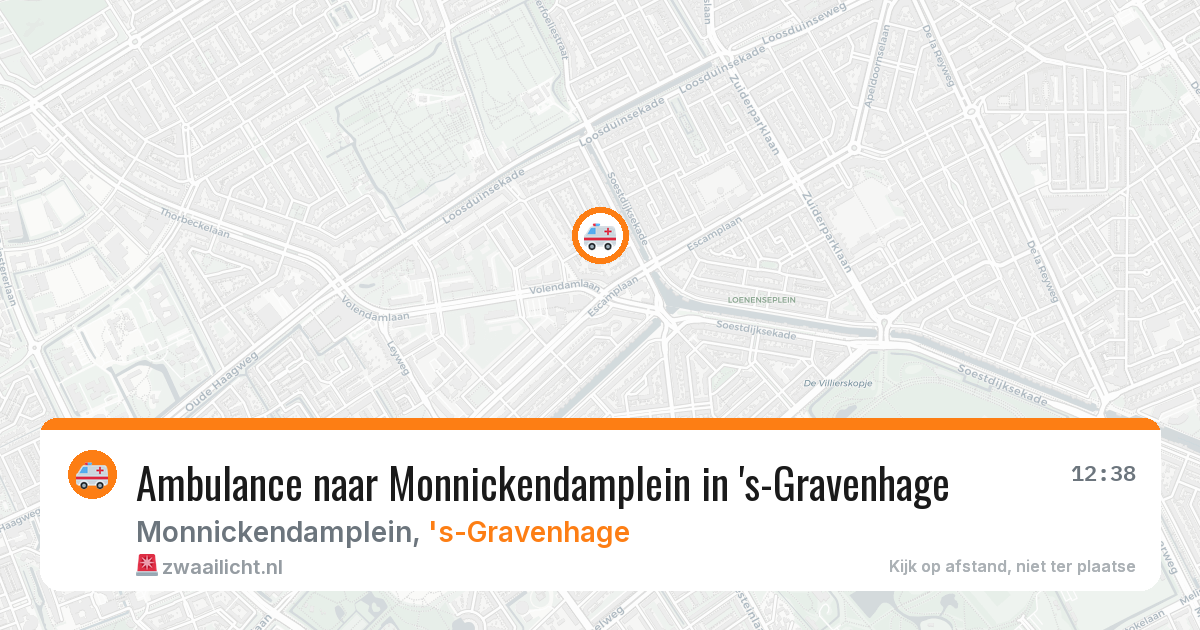 Ambulance naar Monnickendamplein in 's-Gravenhage — 12 jun 2026