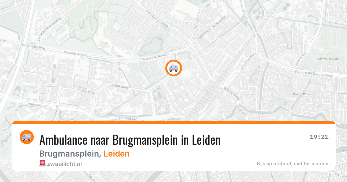 Ambulance naar Brugmansplein in Leiden — 22 jun 2026
