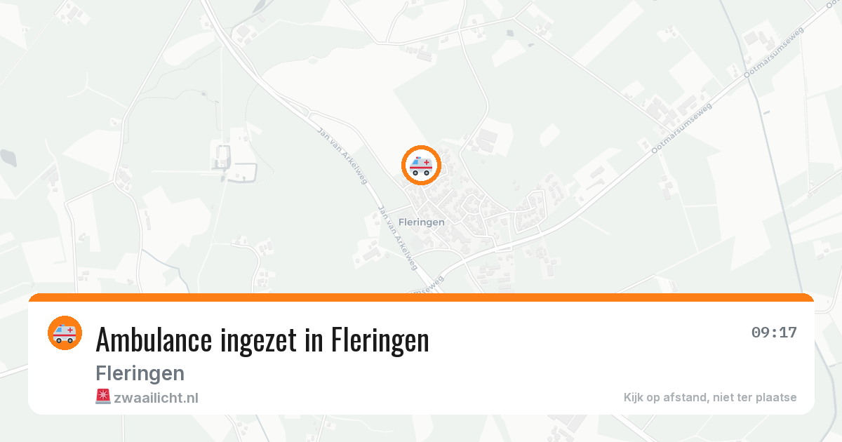 Ambulance ingezet in Fleringen — 8 apr 2026