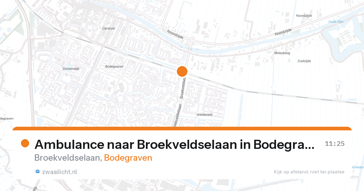 Ambulance naar Broekveldselaan in Bodegraven — 5 mei 2026