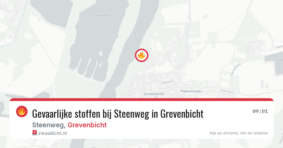 Gevaarlijke stoffen bij Steenweg in Grevenbicht — 2 jun 2026