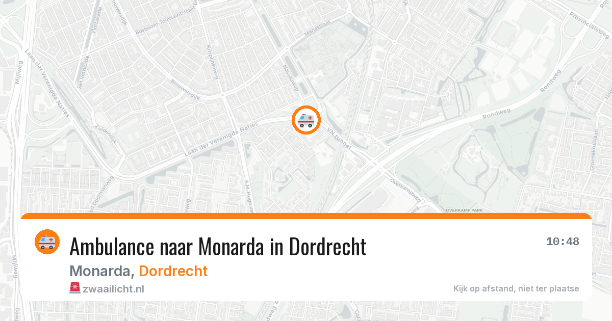 Ambulance naar Monarda in Dordrecht — 7 jul 2026