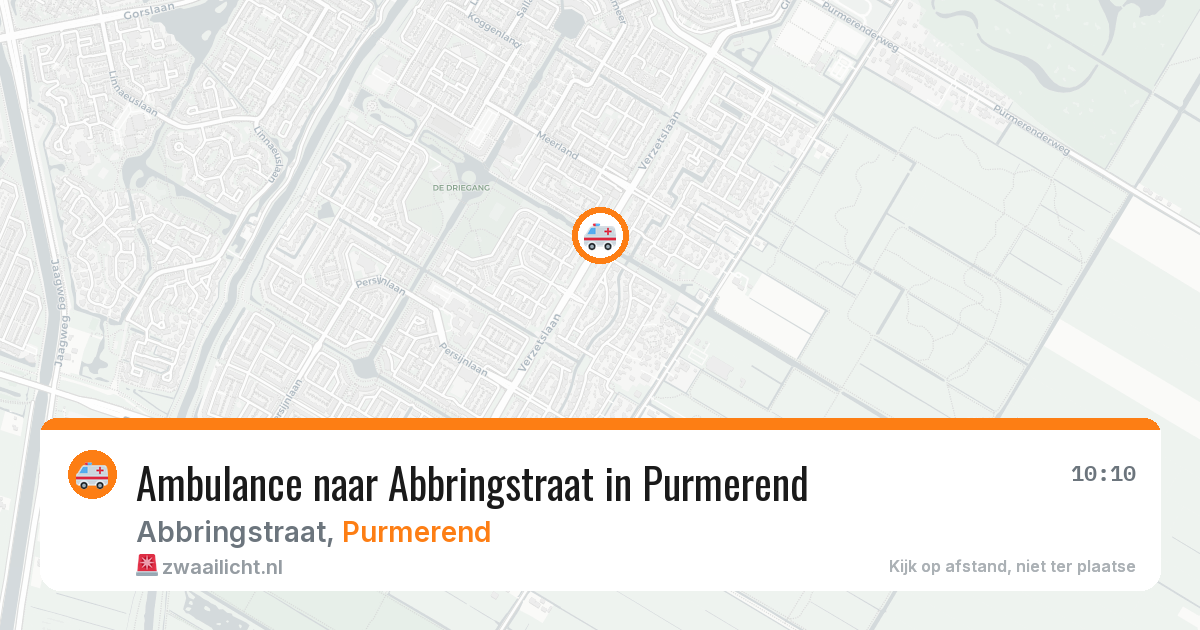 Ambulance naar Abbringstraat in Purmerend — 2 jul 2026